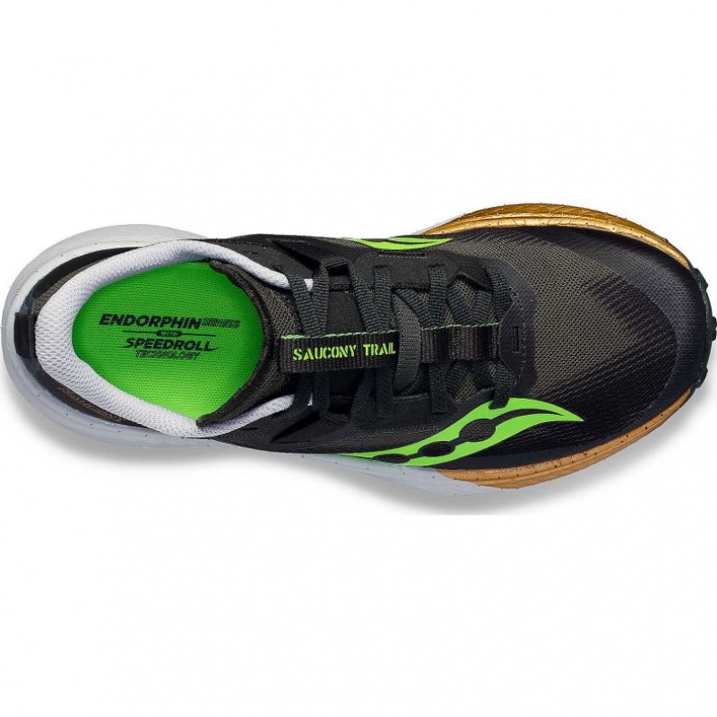 Black Saucony Endorphin Edge Men's Trail Running Shoes | PHILIPPINES-AZO