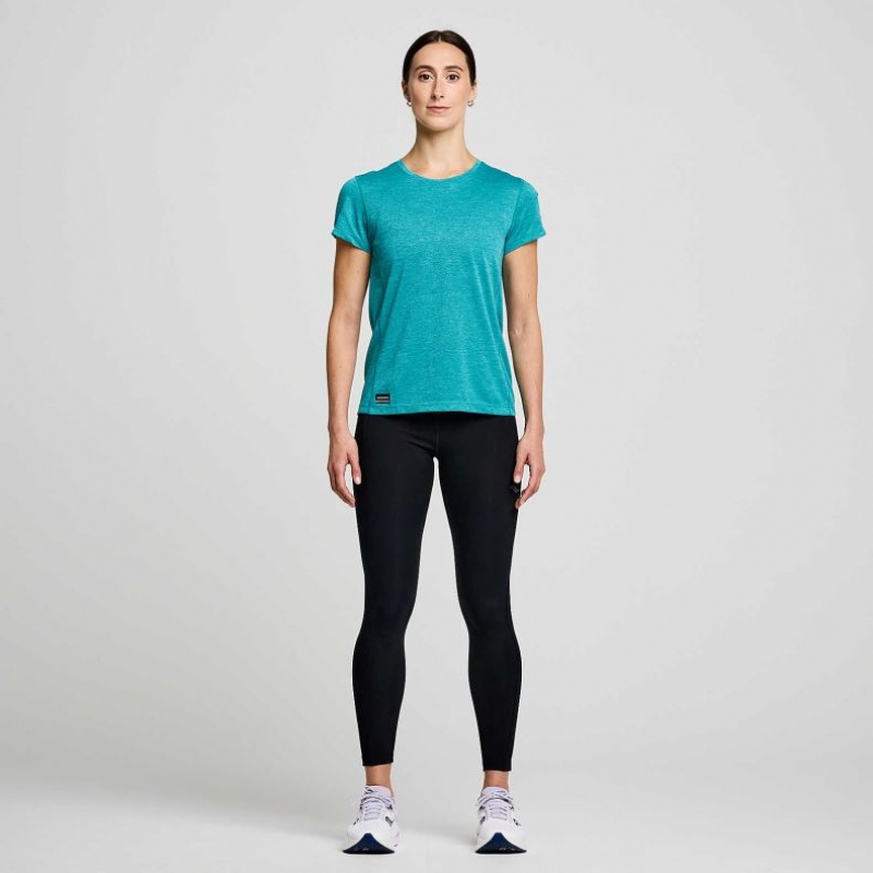 Black Saucony Fortify 7/8 Women's Tight | PHILIPPINES-FMB