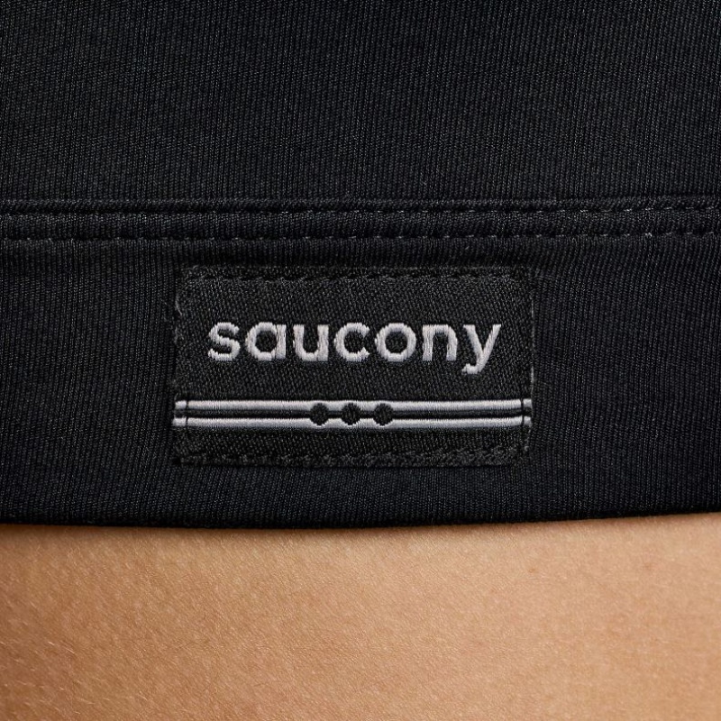 Black Saucony Fortify Women's Bra | PHILIPPINES-LFU