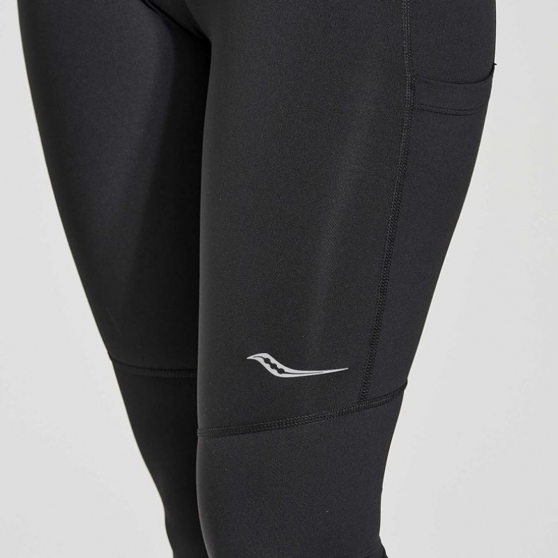 Black Saucony Fortify Women's Tight | PHILIPPINES-ROL