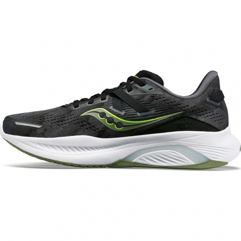 Black Saucony Guide 16 Men's Running Shoes | PHILIPPINES-BZQ