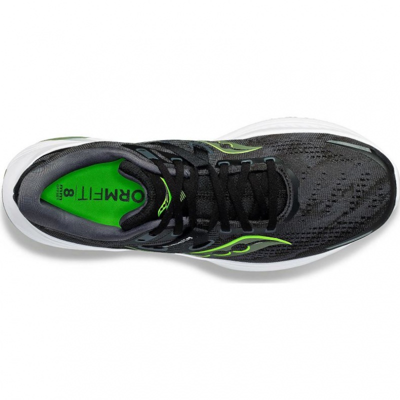 Black Saucony Guide 16 Men's Running Shoes | PHILIPPINES-BZQ