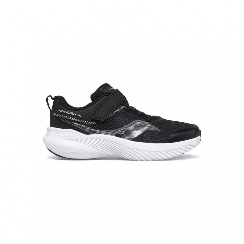 Black Saucony Kinvara 14 A/C Big Kids\' Sneakers | PHILIPPINES-XHY