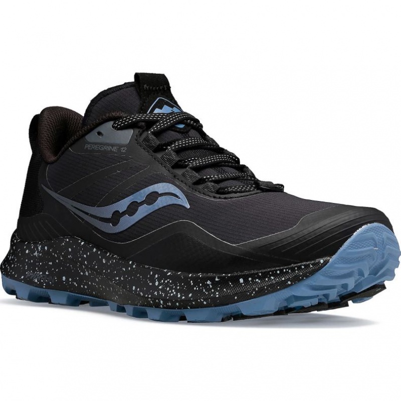 Black Saucony Peregrine ICE+ 3 Women's Trail Running Shoes | PHILIPPINES-IOM