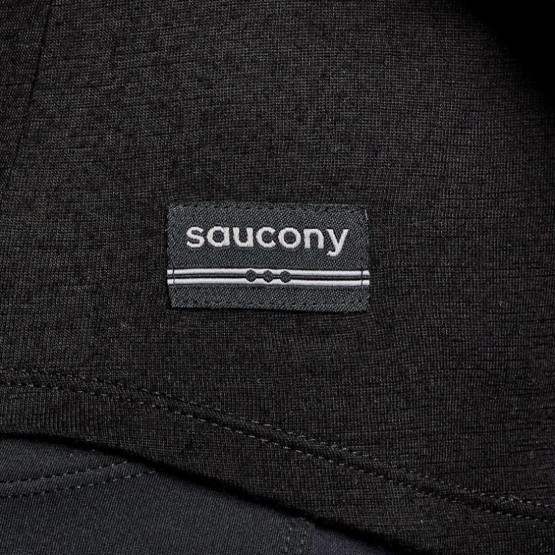 Black Saucony Peregrine Merino Long Sleeve Women's T-Shirt | PHILIPPINES-DHN