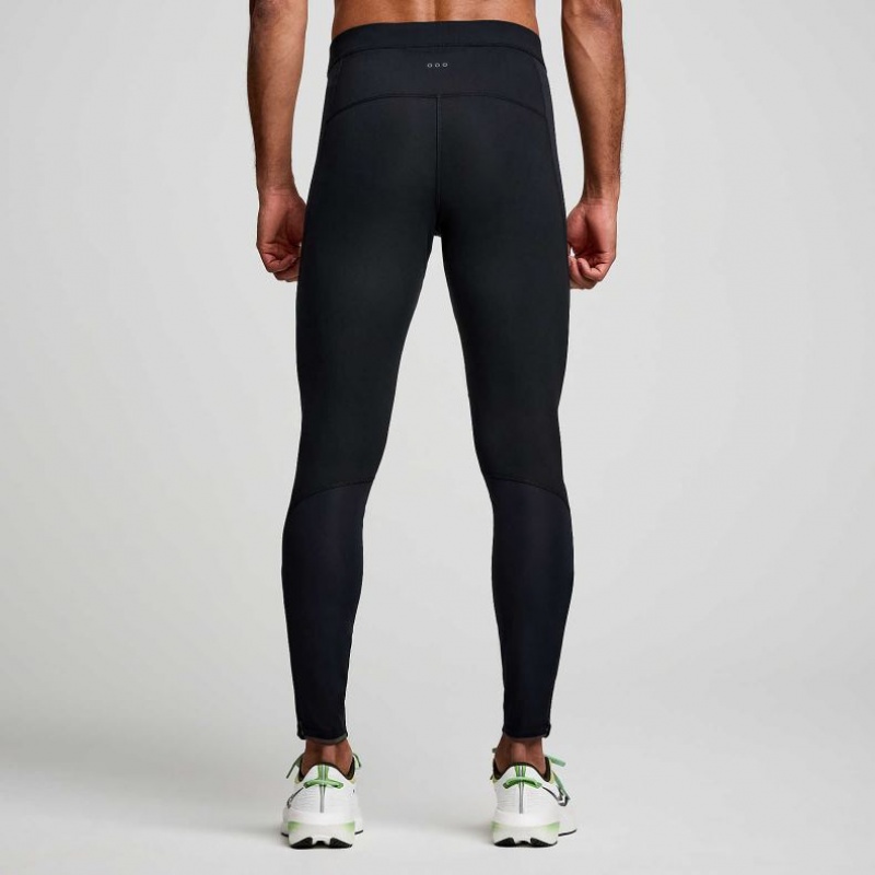 Black Saucony Runshield Men's Tight | PHILIPPINES-NJS