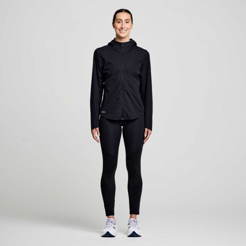 Black Saucony Runshield Women's Jacket | PHILIPPINES-TXW