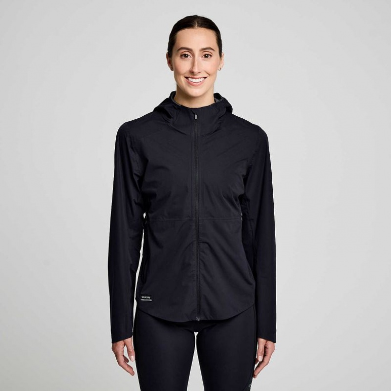 Black Saucony Runshield Women\'s Jacket | PHILIPPINES-TXW