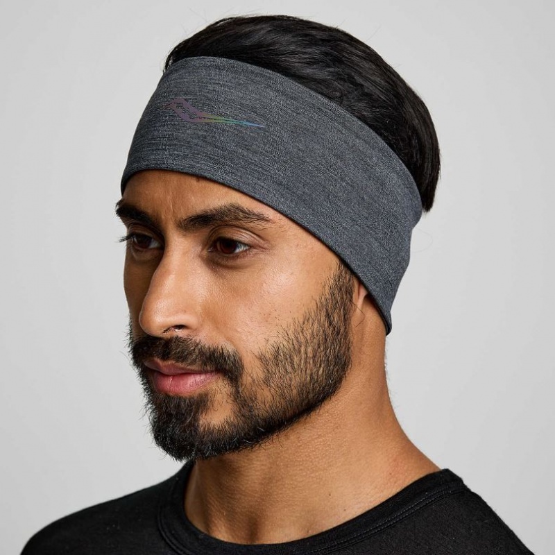 Black Saucony Solstice Men\'s Headband | PHILIPPINES-OTZ