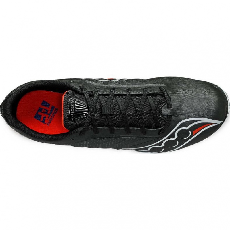 Black Saucony Spitfire 5 Men's Spikes | PHILIPPINES-RIV