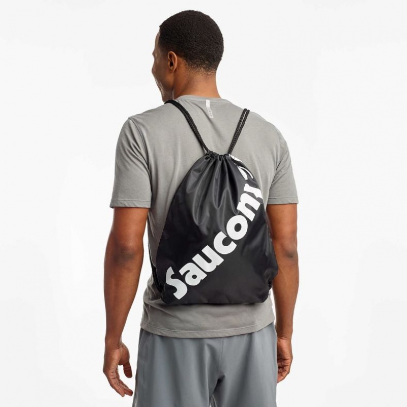 Black Saucony String Men's Bag | PHILIPPINES-SVA