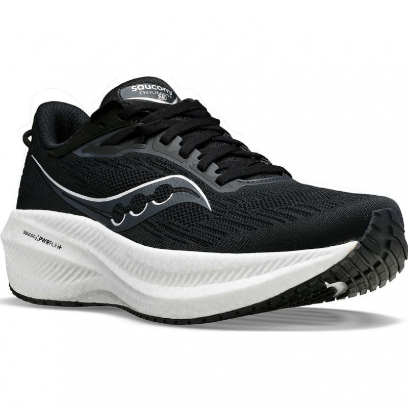 Black Saucony Triumph 21 Women's Running Shoes | PHILIPPINES-PHG