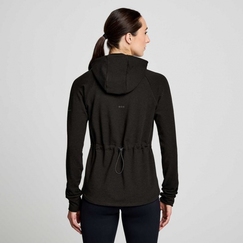 Black Saucony Triumph Tunic Women's Hoodie | PHILIPPINES-CVB