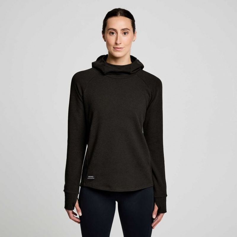 Black Saucony Triumph Tunic Women\'s Hoodie | PHILIPPINES-CVB