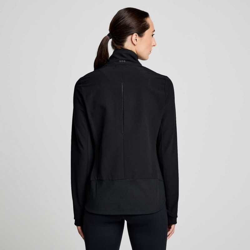 Black Saucony Triumph Women's Jacket | PHILIPPINES-RQO