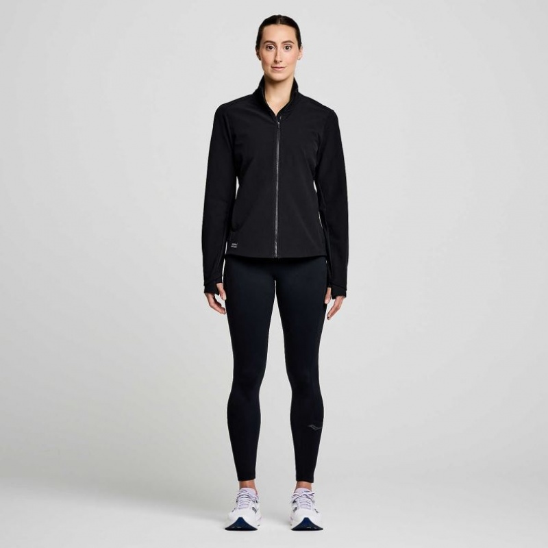 Black Saucony Triumph Women's Jacket | PHILIPPINES-RQO