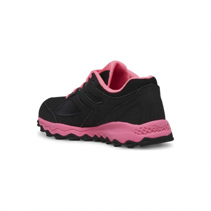 Black / Pink Saucony Cohesion TR14 Lace Big Kids' Sneakers | PHILIPPINES-KLY