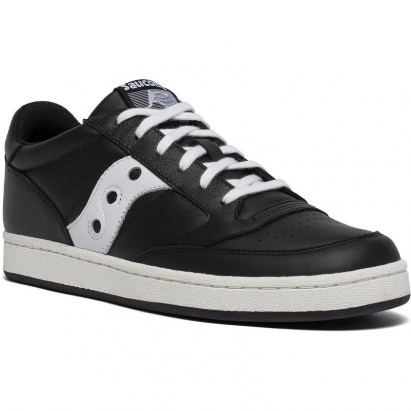 Black / White Saucony Jazz Court Men's Sneakers | PHILIPPINES-WLY