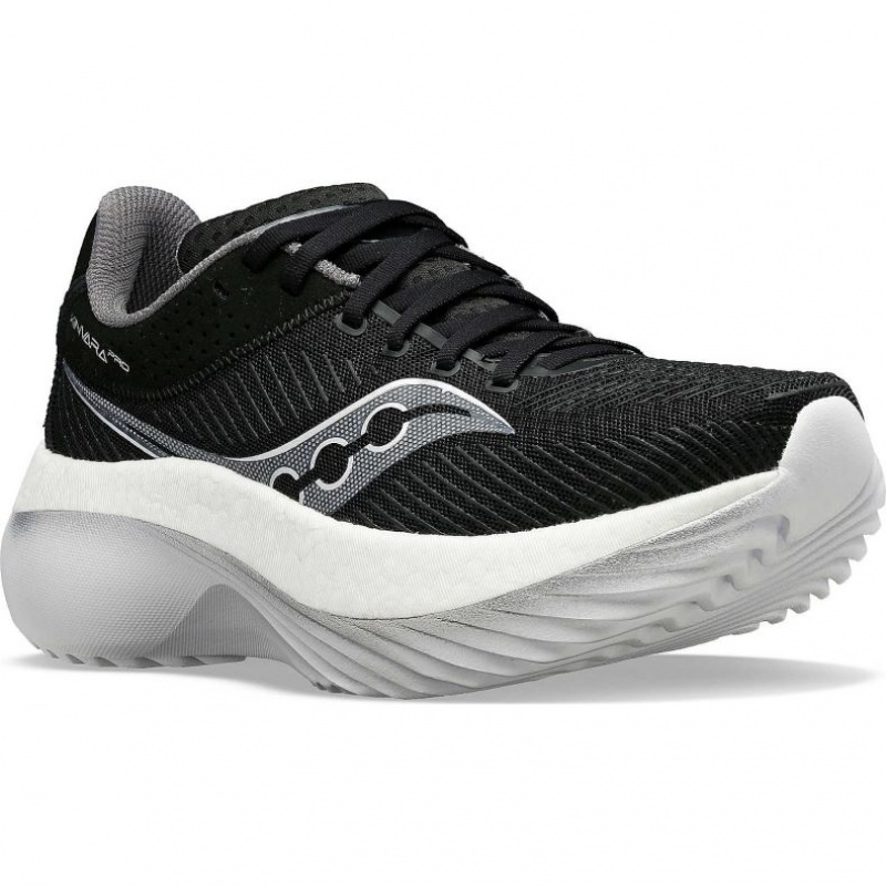 Black / White Saucony Kinvara Pro Men's Running Shoes | PHILIPPINES-OKI