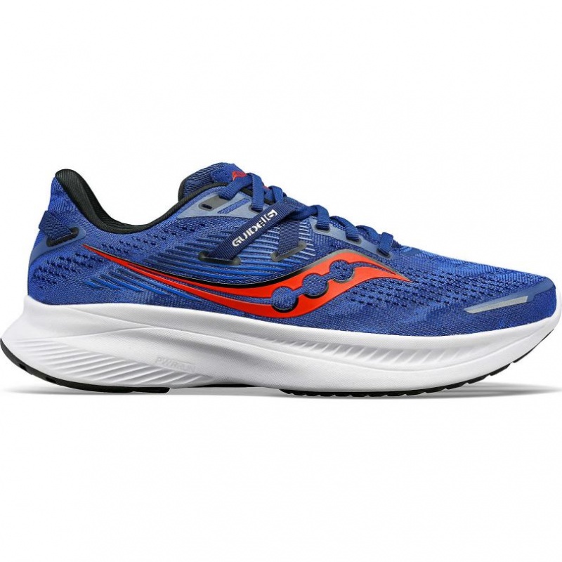 Blue Saucony Guide 16 Men\'s Running Shoes | PHILIPPINES-XZR