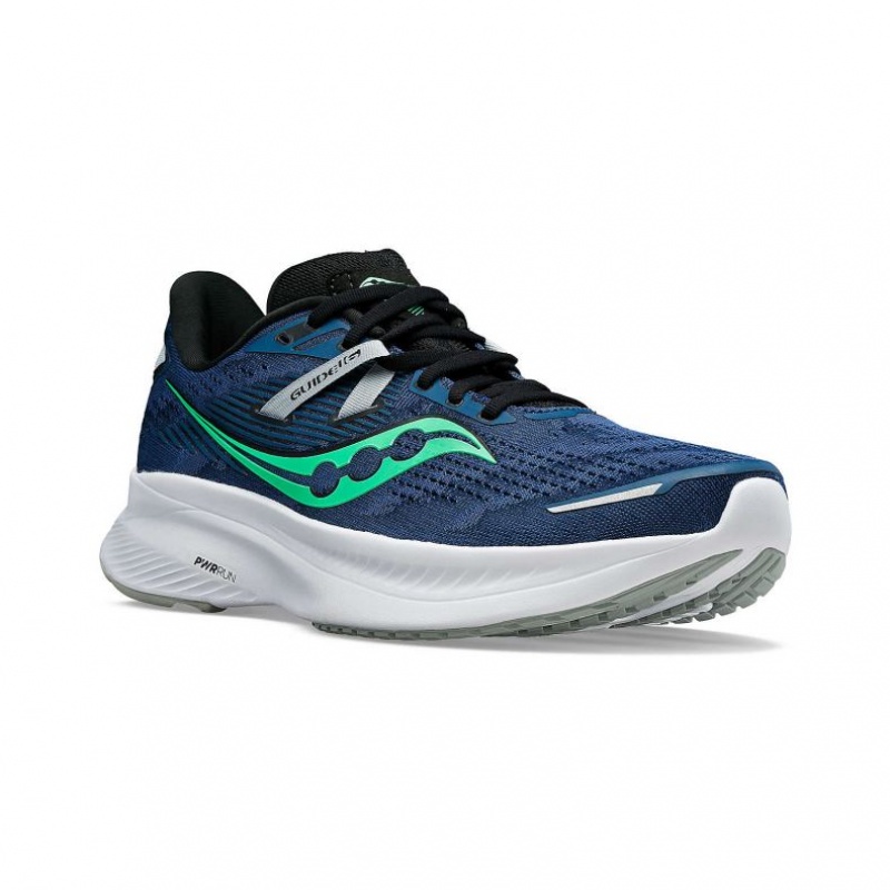 Blue Saucony Guide 16 Men's Running Shoes | PHILIPPINES-YXU