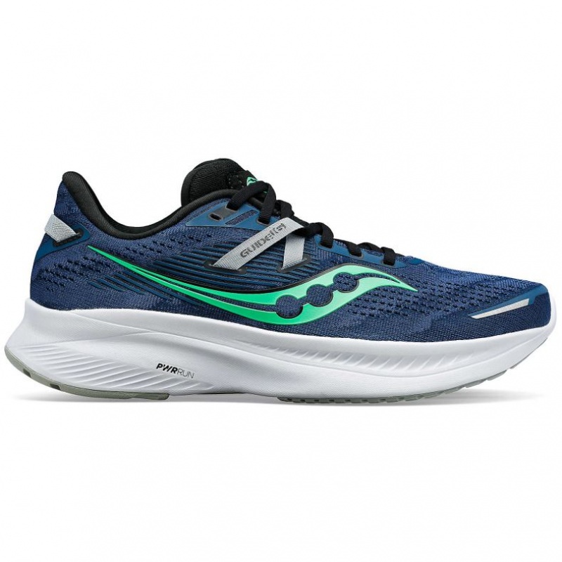 Blue Saucony Guide 16 Men\'s Running Shoes | PHILIPPINES-YXU