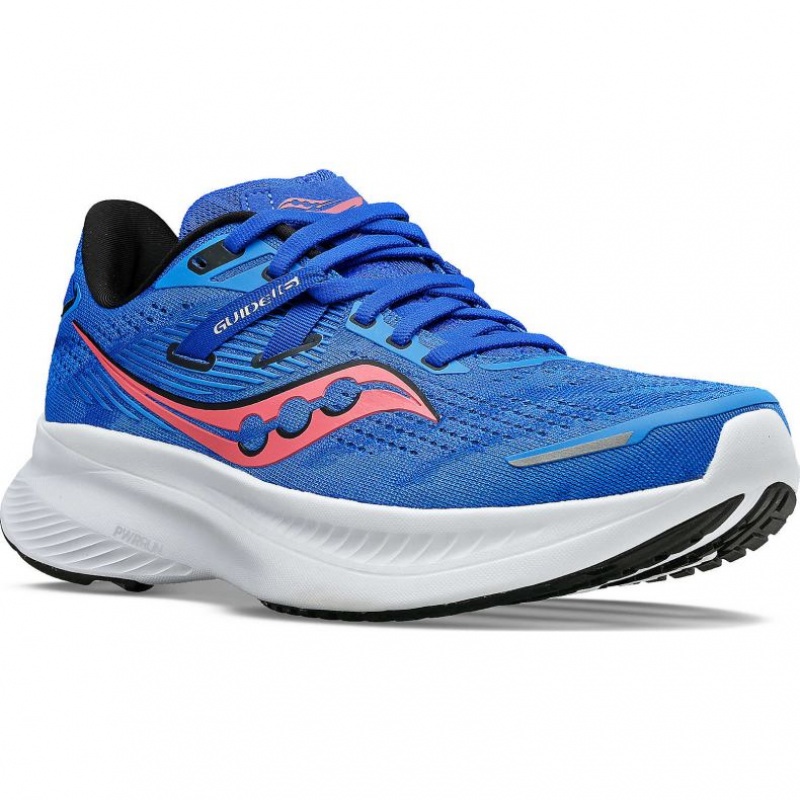 Blue Saucony Guide 16 Women's Running Shoes | PHILIPPINES-FHN