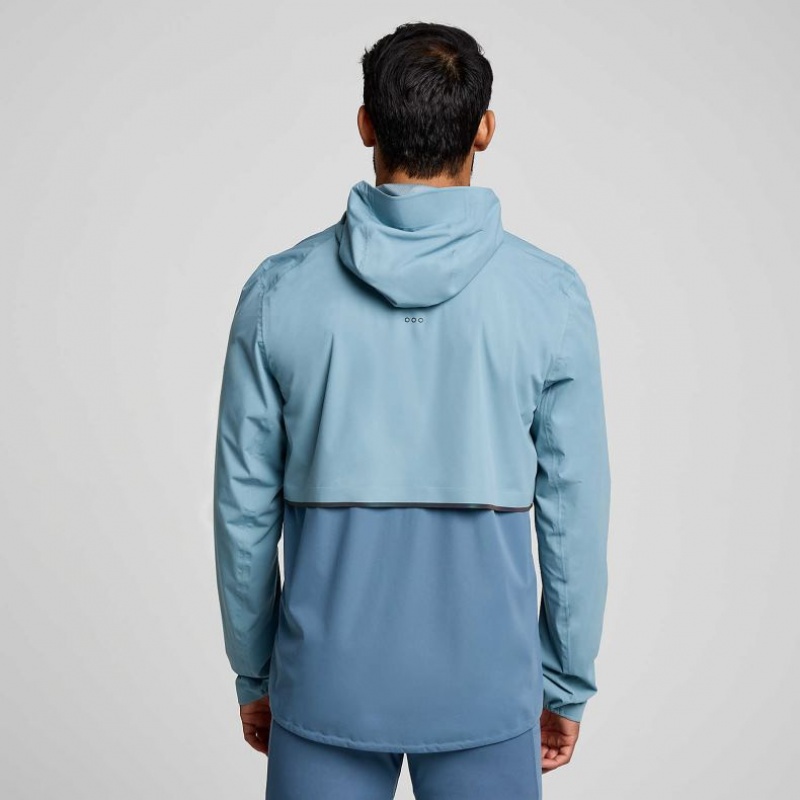 Blue Saucony Runshield Men's Jacket | PHILIPPINES-NEG