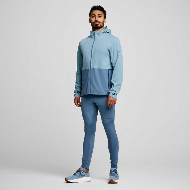 Blue Saucony Runshield Men's Jacket | PHILIPPINES-NEG