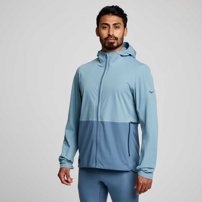 Blue Saucony Runshield Men\'s Jacket | PHILIPPINES-NEG