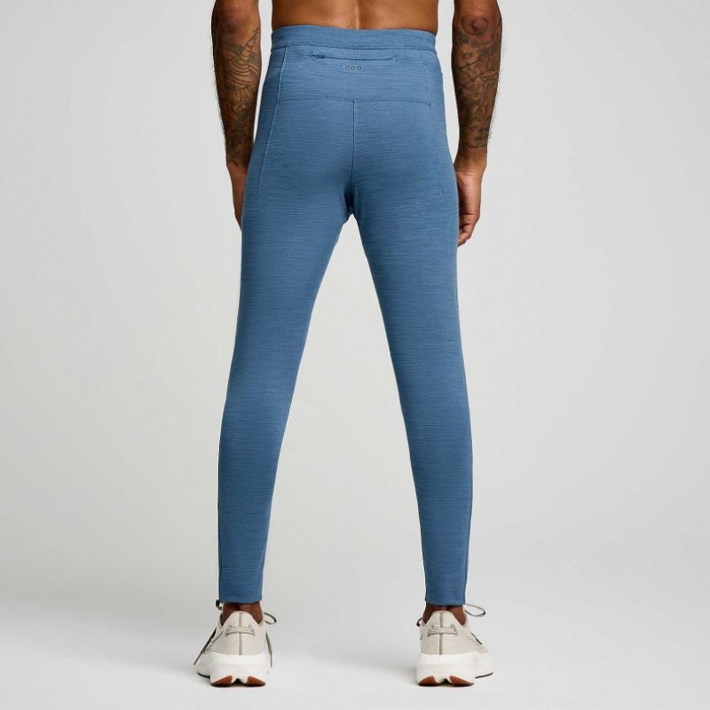 Blue Saucony Solstice Men's Tight | PHILIPPINES-VNR