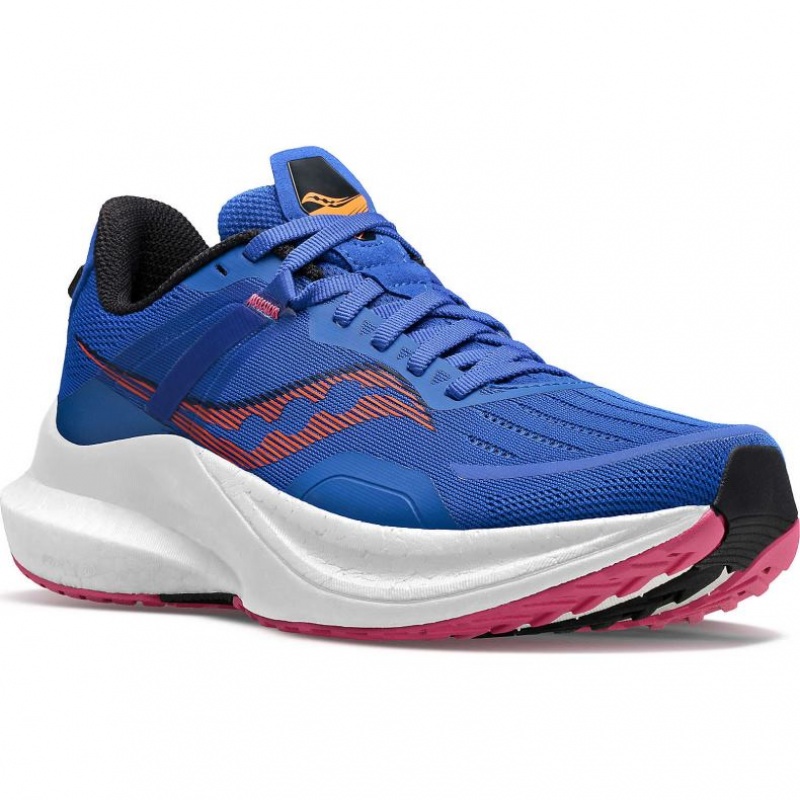 Blue Saucony Tempus Women's Running Shoes | PHILIPPINES-RPU