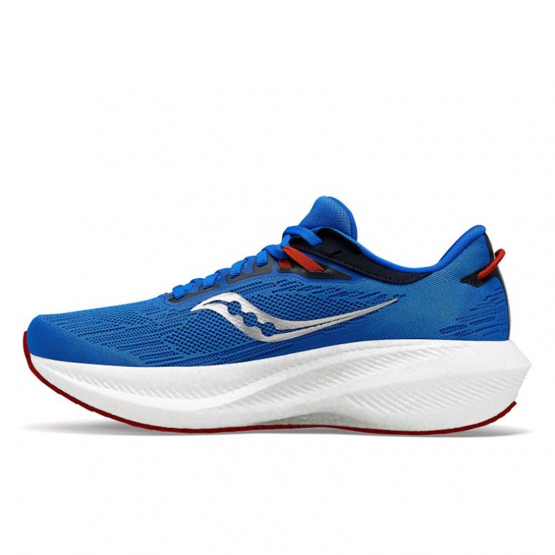 Blue Saucony Triumph 21 Men's Running Shoes | PHILIPPINES-TUD