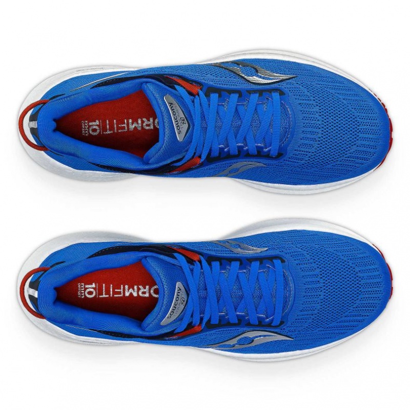 Blue Saucony Triumph 21 Men's Running Shoes | PHILIPPINES-TUD