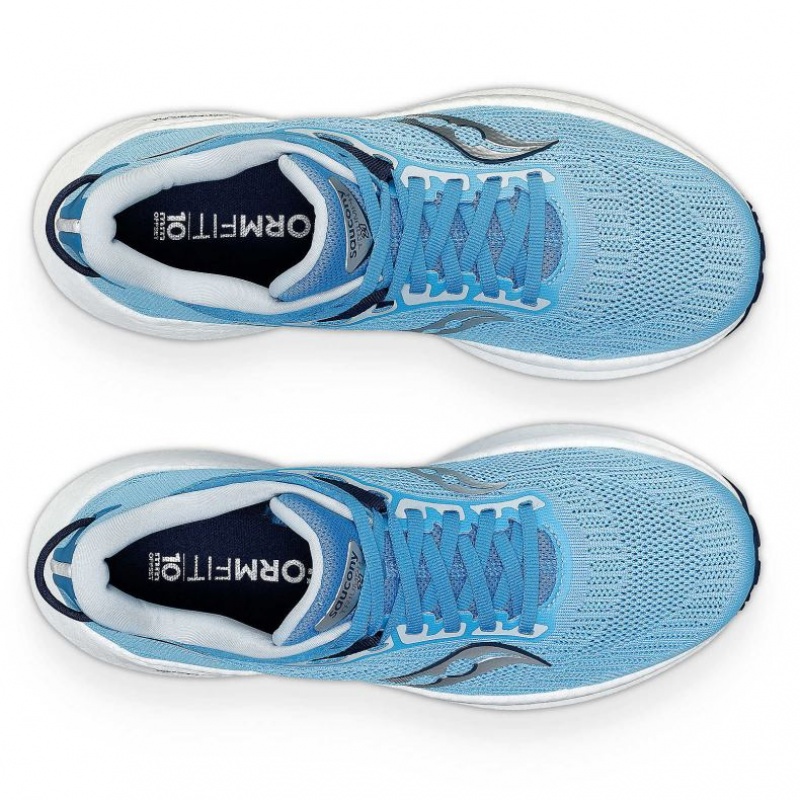 Blue Saucony Triumph 21 Women's Running Shoes | PHILIPPINES-XQT