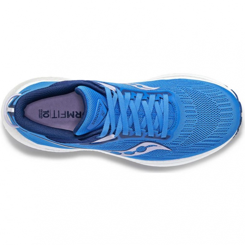 Blue Saucony Triumph 21 Women's Running Shoes | PHILIPPINES-EJX