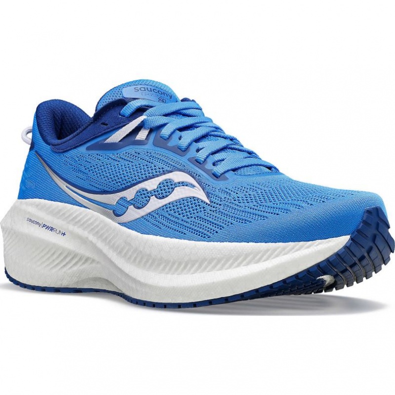 Blue Saucony Triumph 21 Women's Running Shoes | PHILIPPINES-EJX