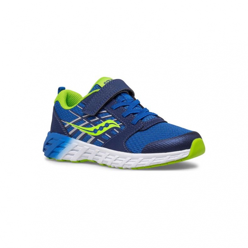 Blue Saucony Wind 2.0 A/C Big Kids' Sneakers | PHILIPPINES-RXD