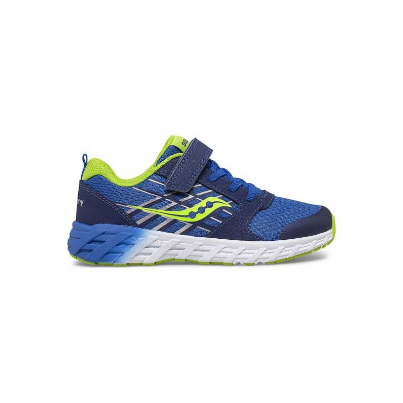 Blue Saucony Wind 2.0 A/C Big Kids\' Sneakers | PHILIPPINES-RXD