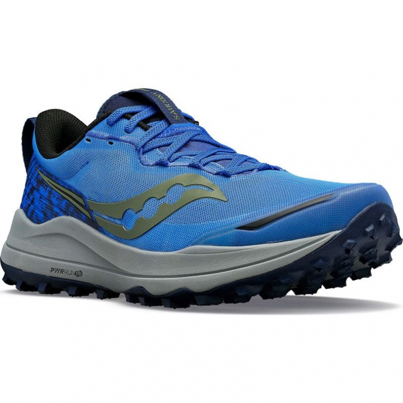 Blue Saucony Xodus Ultra 2 Men's Trail Running Shoes | PHILIPPINES-KMS