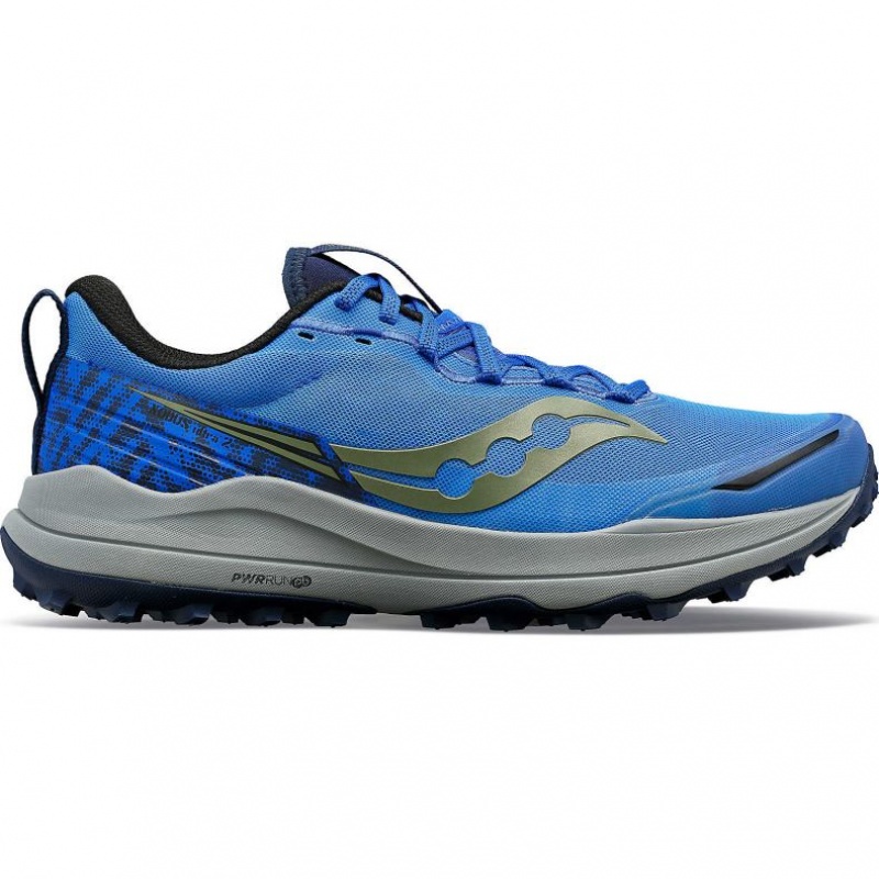 Blue Saucony Xodus Ultra 2 Men\'s Trail Running Shoes | PHILIPPINES-KMS