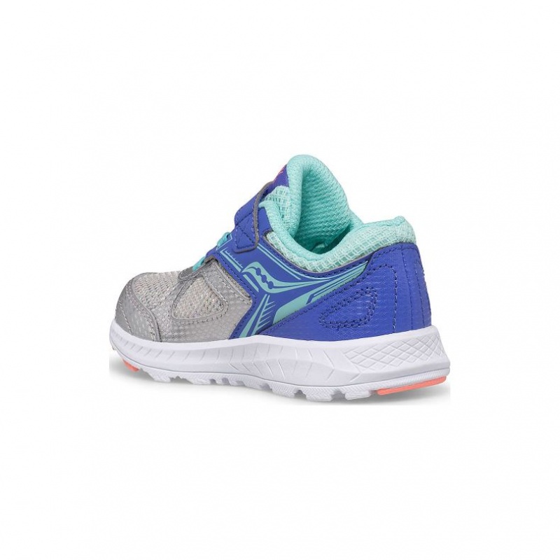 Blue / Silver Saucony Cohesion 14 A/C Jr. Little Kids' Sneakers | PHILIPPINES-UDP