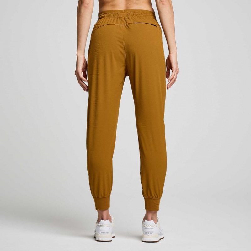 Brown Saucony Boston Woven Women's Jogger | PHILIPPINES-KJN