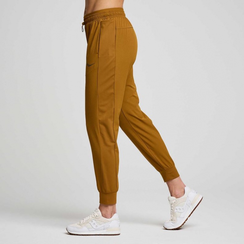 Brown Saucony Boston Woven Women's Jogger | PHILIPPINES-KJN