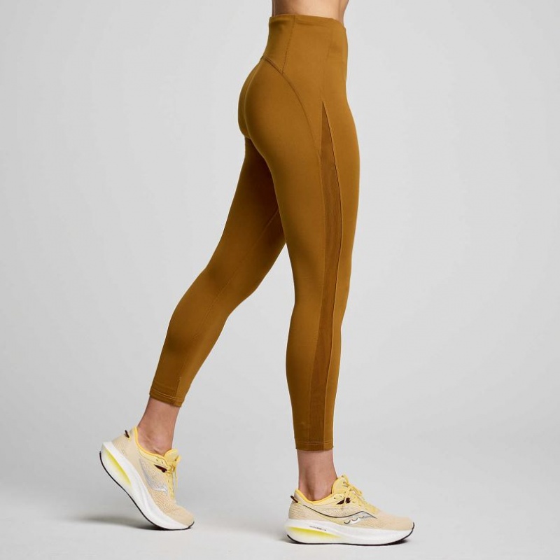 Brown Saucony Fortify Viz Women's Tight | PHILIPPINES-ORH