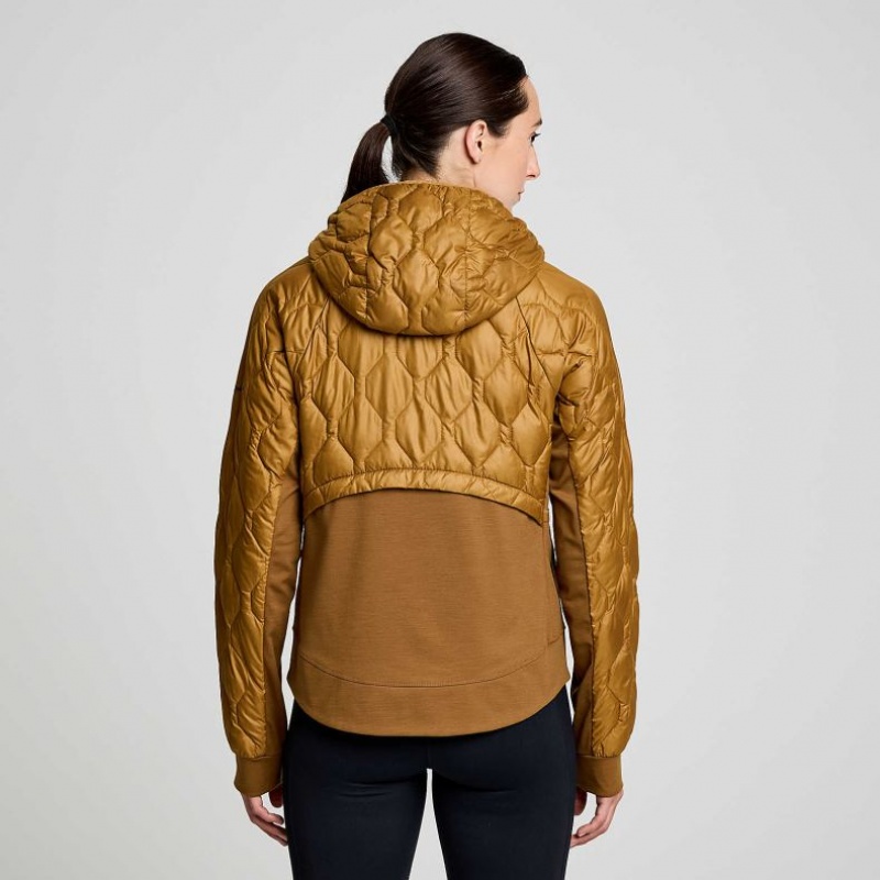 Brown Saucony Solstice Oysterpuff Women's Jacket | PHILIPPINES-LPM