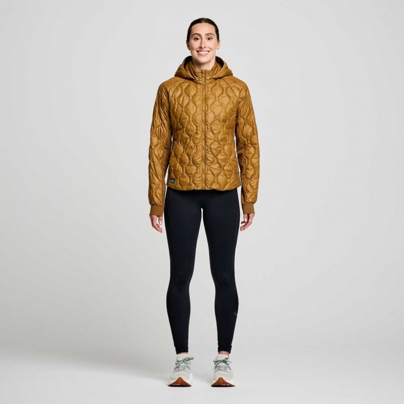 Brown Saucony Solstice Oysterpuff Women's Jacket | PHILIPPINES-LPM