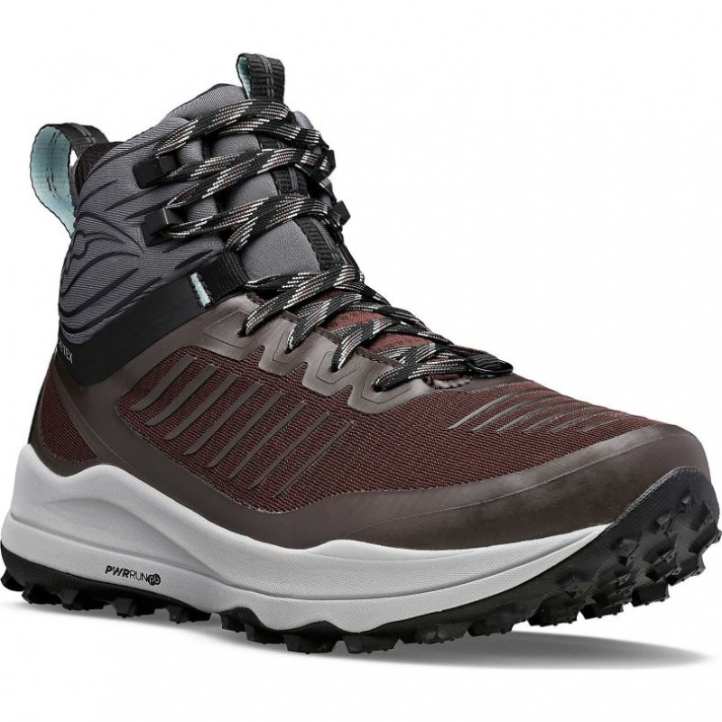 Brown Saucony Ultra Ridge GTX Men's Trail Running Shoes | PHILIPPINES-GOJ