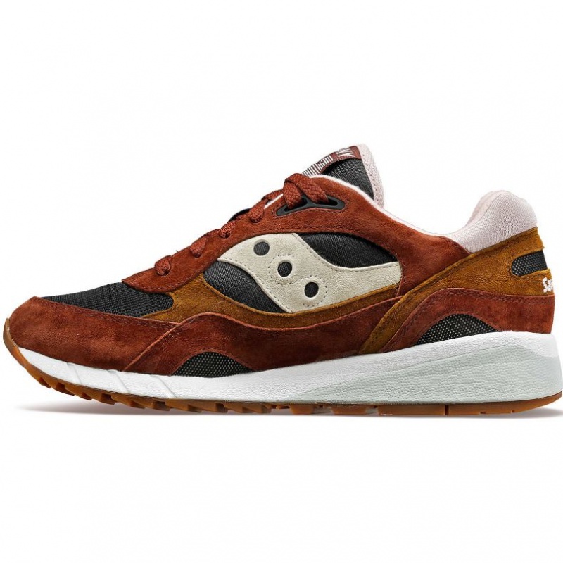 Brown / Black Saucony Shadow 6000 Men's Sneakers | PHILIPPINES-QAR