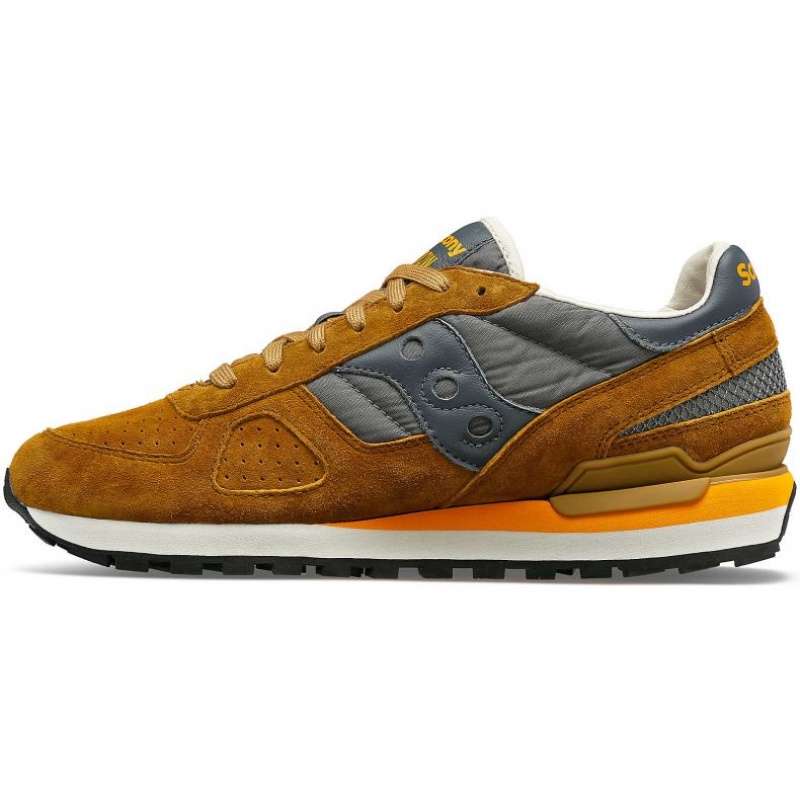 Brown / Grey Saucony Shadow Original Premium Men's Sneakers | PHILIPPINES-RTK